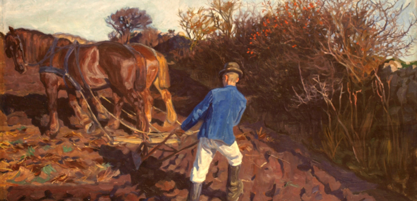 Fynbomaleren Peter Hansen pløjemark Faaborg Museum
