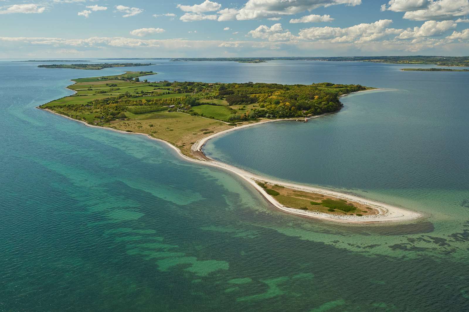 Luftfoto af Avernakø i Det Sydfynske Øhav