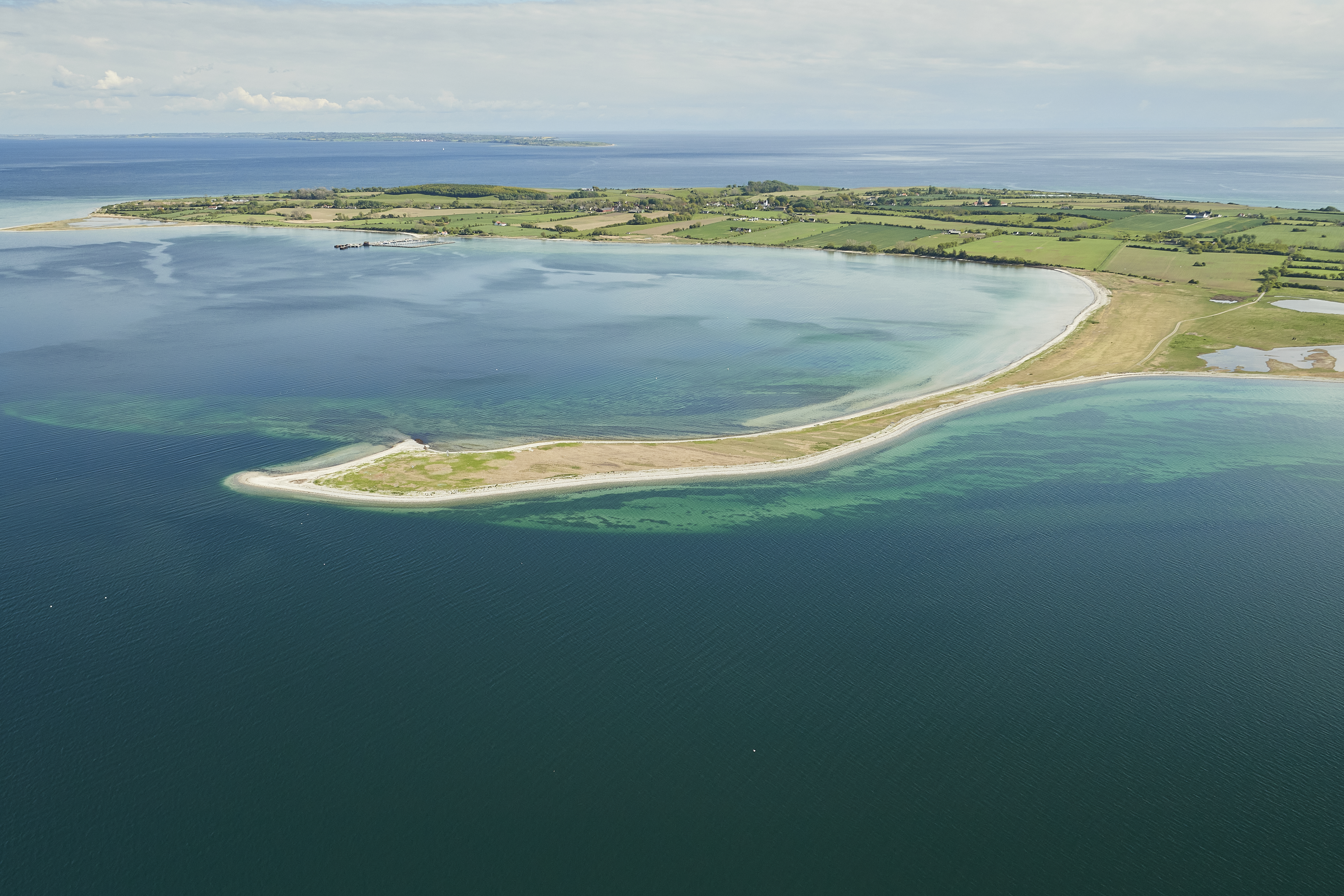 Luftfoto af Lyø i Det Sydfynske Øhav