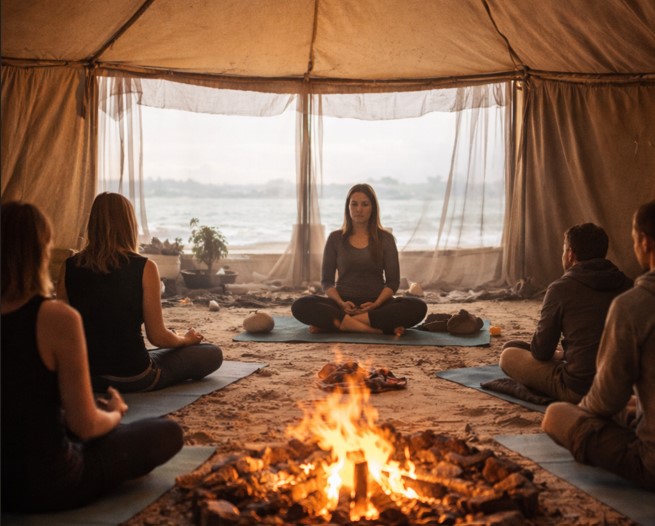 morgen yoga under Faaborg vinterdage
